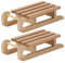 JOINPAYA 2St Schlitten aus Holz Puppenhauszubehör: Mini-Deko-Accessoire Mini-Hausverzierung decoratiuni craciun weihnachtsdeko Xmas einzigartiges DIY-Modell kreative Mini-Dekoration