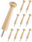 BRTNUP 10 ganchos de madera para colgar ropa, sombrero, bolsa