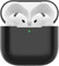 Nemteur Custodia per Airpods 4, Case Protettiva Sottile in Silicone per AirPods 4th 2024 (USB-C) Cover in Silicone Visibile con LED Frontale, Nero
