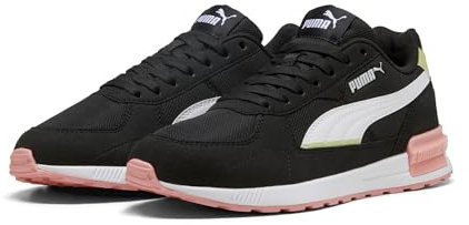 PUMA Erwachsene Graviton Sneaker 38, Black White Pistachio Green