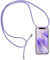 Handykette Handyhülle für Google Pixel 4A 5G mit Band - Transparent Handy-Kette Handy Hülle mit Kordel zum Umhängen Handyanhänger Halsband Lanyard Case (Lila, for Google Pixel 4A 5G)