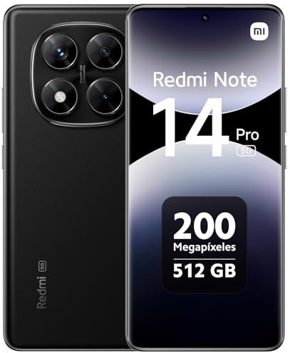 Xiaomi Redmi Note 14 Pro 5G Smartphone 12+512GB, 6.67 Super QPD, Ultra-Clear, Black (EU Versione)