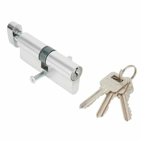 Schlosszylinder 1set Daumen Drehen Zylinder Mit 3 Schlüssel Anti-rost Einzigen Offenen Schloss Cylinde Home Security Tor Türschloss schlüssel Hardware Türschloss Zylinder für alle Arten von Türen