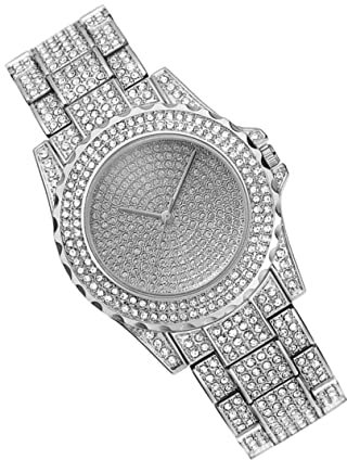 Holibanna Reloj de Pulsera para Inoxidable Brillantes Reloj para Dama para Ocasiones Obsequios