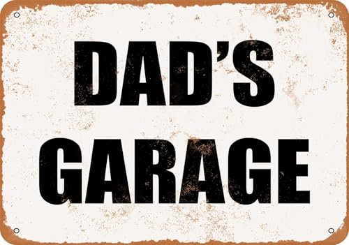 Blechschilder Dad's Garage- Vintage Look sprüchen wandkunst home deko