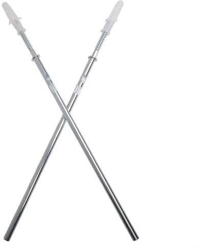 Stabiles Metall für schwebende Regalstützen, 2 Stück, entworfen, um starke Unterstützung und Stabilität zu bieten (8 x 250 mm)