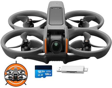 DJI Avata 2 (drone singolo) Bundle, Drone FPV con Fotocamera 4K, Voli Immersivi, Paraeliche Integrati, 360 Semplificati, FOV da 155°, Compatibile con RC Motion 3, Drone per Contenuti in POV