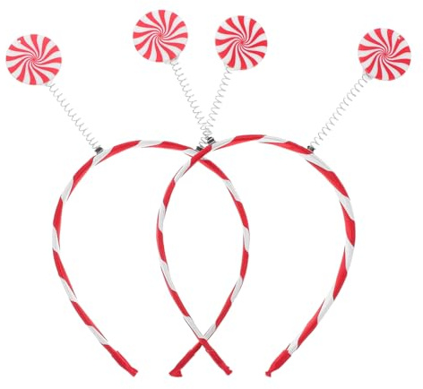 SAFIGLE 2 Teiliges Lollipop Stirnband Für Candyland Kostümzubehör Für Feiertagspartys – Weicher Haarreifen Aus Acryl – Party Kopfbedeckung Für Mädchen Zum Weihnachtstanz