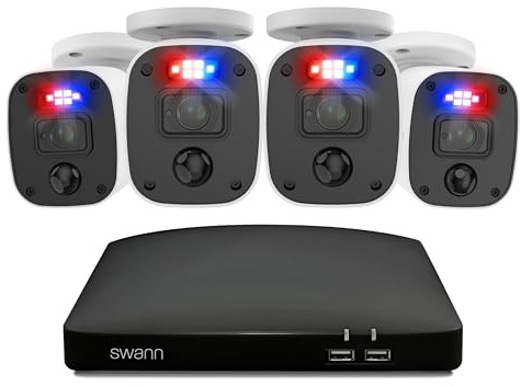 Swann Home 4 Camera 8 Channel 4K Ultra HD DVR Security System