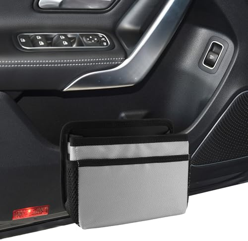Rairsky Kleiner Faltbarer Universeller Auto-Mülleimer Wasserdichter – für Auto-Tür & Innenraum,Fahrzeuginnenraum, Automülleimer Praktisches Auto-Gadget Organizer kompakter für für SUV, LKW, Wohnmobil
