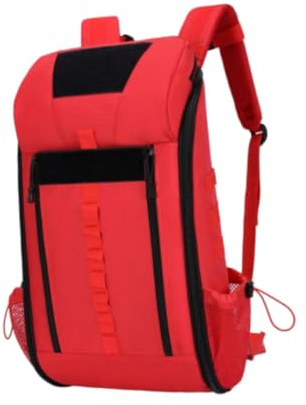 Gcljlmy Sanitätertasche, Medizinischer Rucksack, Leere -Tasche, Erste-Hilfe-Trauma-Rucksack für Trekking, Camping, Outdoor-Aktivitäten, Sport, Wandern (Rot)