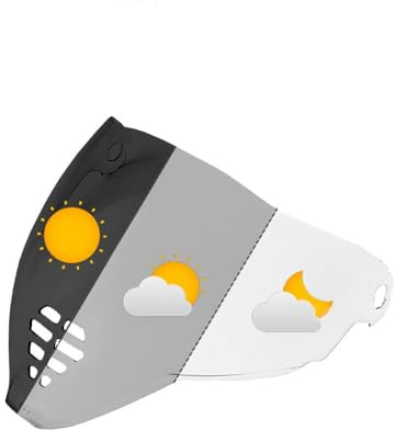 JXDYY Motorradhelm Visier für ICON Airflite IC-06, UV-Schutz Antibeschlag Motorrad Helm Objektiv Visier Winddicht Helmvisiere Zubehör Ersatz