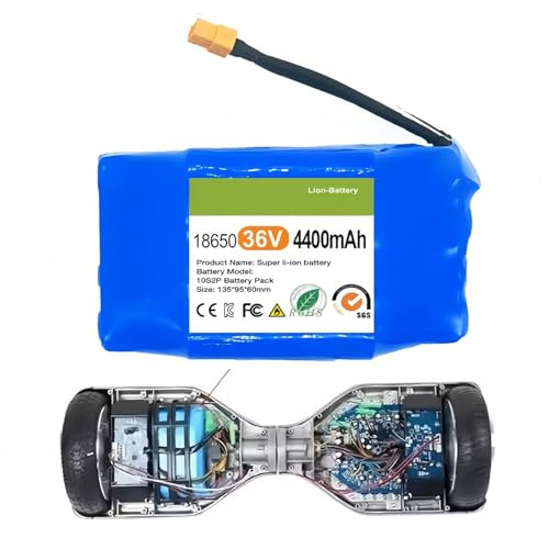 36V 4.4AH Hoverboard Scooter Batteries 10S2P Li-Ionen-Akkupack Für Elektrisches Selbstbalancierendes Waterproof PVC Material Built-In Protection Board