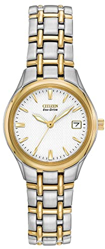 Citizen - EW1264-50A - Montre Femme Eco Drive - Quartz Analogique - Bracelet en Acier Inoxydable Bicolore