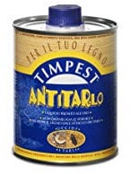 TIMPEST ANTITARLO LT. 0,500 - base solvente attivo contro tarli, larve, termiti e parassiti del legno - liquido pronto all'uso