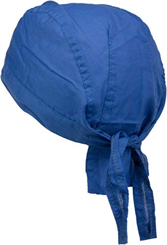styleBREAKER Bandana Kopftuch für Damen und Herren verstellbar Zandana Bikertuch Polyester-Baumwollmix, Farbe:Royalblau