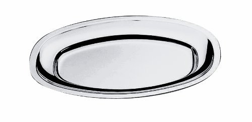 MEPRA 45 x 31 cm Oval Serving Plate, Silver