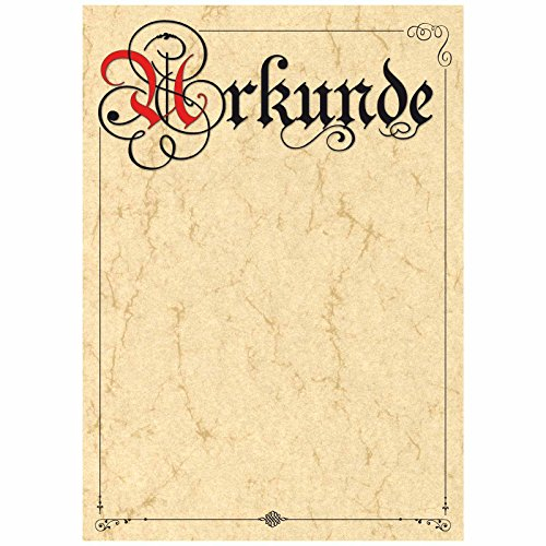 50 Stück Urkunde Urkundenpapier 160g Papier A4 Qualitätsdruck auf Elefantenhaut zum selbst bedrucken