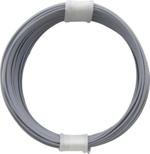 Donau Elektronik 110–9SB Single Flex Draht in Tasche, grau, 10 m