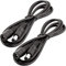 LitaElek 2pcs 2.5m DC 12-36V Verlängerungskabel 5.5mm x 2.1mm Stecker Buchse Männlich Weiblich für LED Streifen, CCTV Kamera uvm., Schwarz