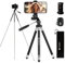 Fotopro Móvil Trípode, Smartphone Tripode 115 cm con Estuche de Transporte Soporte de Teléfono Control Remoto inalámbrico Ligero Portátil Tripod de Viaje para Celular Camara Gopro