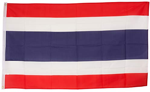 SCAMODA Bundes- und Länderflagge aus wetterfestem Material mit Metallösen, Outdoor Fahne & Flagge (Thailand) 150x90cm