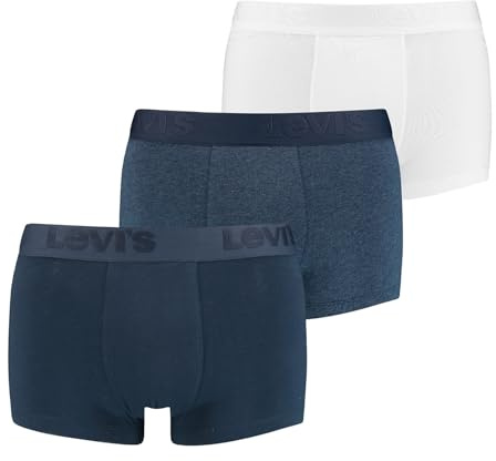 Levi's Men's Premium Men's Trunks (Pack of 3), Blue Combo, XL