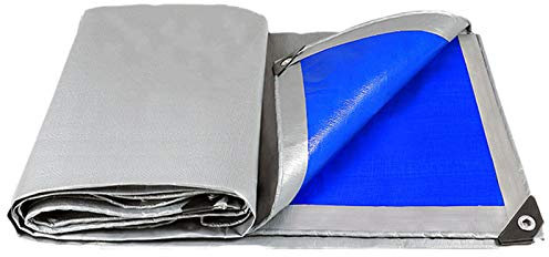 4x6m Bâche de Protection avec Oeillets, Bâches Impermeable Exterieur, Bache Etanche pour Pergola pour Meubles de Jardin, Bois, Piscine, Voiture 160g/m² 0.32mm