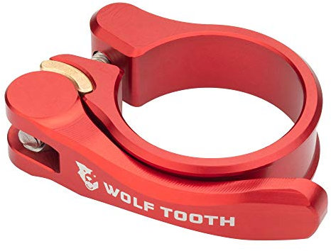 Wolf Tooth QR Quick Release Seatpost Clamp - 38.6mm, Red