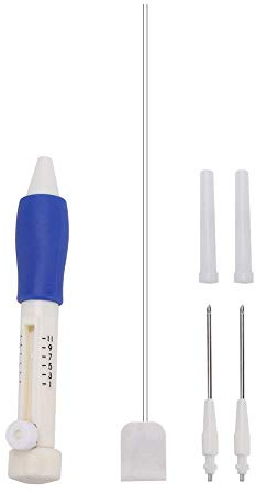 Marvellous Magic Embroidery Pen Set, Punch Needle Pen Set Craft Tool Kit ABS Kunststoff Punch Nadeln DIY Handwerk für DIY Nähen Stickerei Einfädler