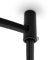 AMARCORDS - 2 Aluminium Deckenpins vertikale Dezentralisatoren und Kabelschellen mit sichtbarer Kabelverstellung Für vertikale Drop-Down-Lampen und -Abhängungen. Farbe SCHWARZ