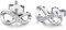 VIWIND Ohrringe Damen 925 Sterling Silber Infinity Unendlichkeit Ohrstecker Funkelnden Kubischen Zirkonia Ohrhänger Für Frauen mädchen Ohrschmuck mit Geschenkbox