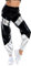 Damen Sporthose Taille Hose Cargohose Jogger Hose Gl?nzend Metallic Hip Hop Tanzhose mit Taschen Nachtclub Disco Dancewear Casual Streethose Schwarz-Silber XX-Large