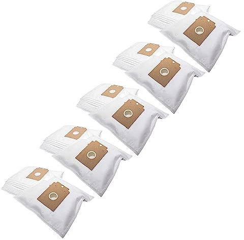 vhbw 50x Sacs compatible avec Bosch Arriva BSG1400-BSG1500 aspirateur - microfibres non tissées, type K, 28cm x 19cm, blanc