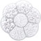 Molain 5600 Stück halbrunde Perlen weiß Flache Rückseite Perle zum Basteln Halsketten Armbänder Schmuck Dekorationen Hochzeitskleider Basteln, 2/3/4/5/6/8/10 mm Satin Glanz lose Perlen Edelsteine