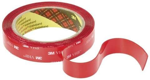 Dpm tapes VHB 4910 - Nastro biadesivo Trasparente universale Extraforte in schiuma acrilica, Resistenza All'acqua e Alle Alte Temperature, per Auto, Casa e Ufficio (25 mm x 4,6m)