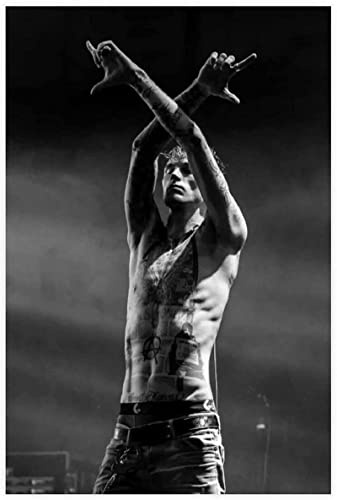 TSALF Poster Kunstdrucke Kein Rahmen Maschinengewehr Kelly Hip Hop Rapper MGK Poster 15 60x90cm