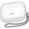 NIUTRENDZ Klar Airpods Pro 2 Hülle TPU-Schutzhüllen mit Handschlaufe [Front-LED Sichtbar] [Kabelloses Laden] Kompatibel mit Apple AirPods Pro 2nd Generation & USB-C