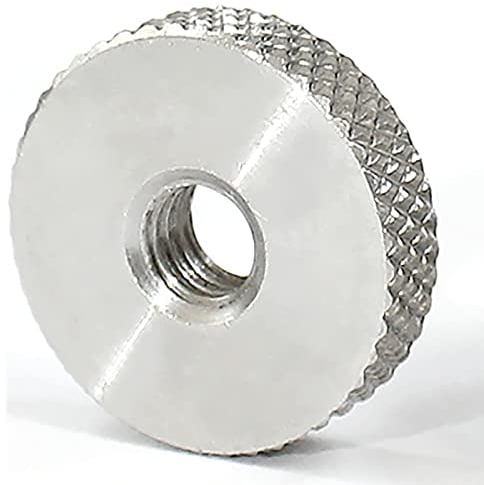 CREULT Rändelmutter M12 x 35mm x 6mm Daumen durch Standard Gewindesteigungsregler Einlassmuttern Mesh Innengewinde Befestigungselemente Edelstahl (4 Stück)