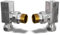 UK Radiators Square Chrome Radiator Valve Pair - Chrome Polished Finish - Classy and Modern Design 1/2 x 15mm Angled Radiator Valve Pair - Pair of Valves