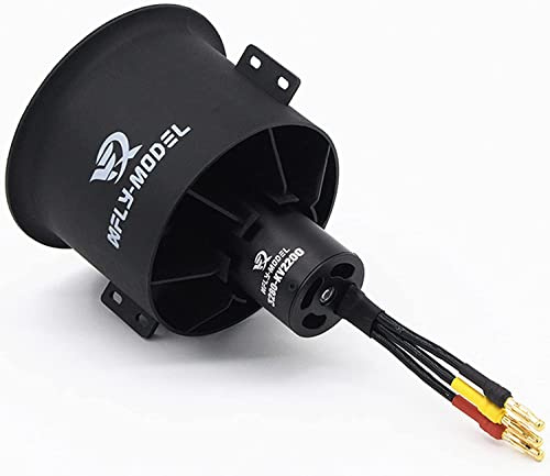 80mm EDF 12 Blades Ducted Fan with 3280-1450KV RC Brushless Motor for RC Jet Airplane
