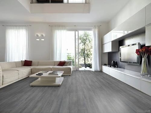 PVC Bodenbelag Vinylboden in sanftem Holz Design, Zuschnitt (5m breit, 3m lang)