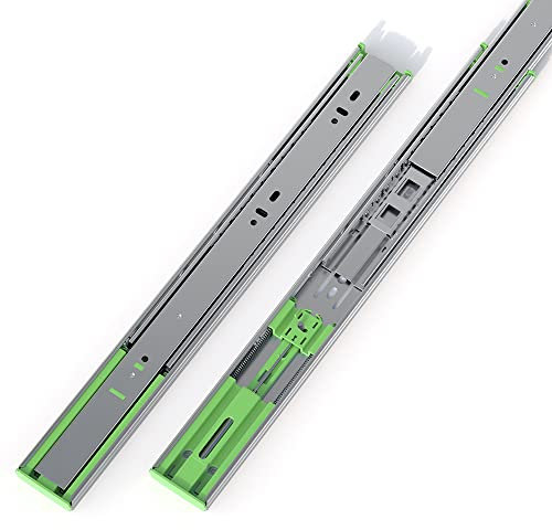 Fivepears 2 Paar robuste Vollauszug Schubladenschienen mit Absenkautomatik, 40,6 cm