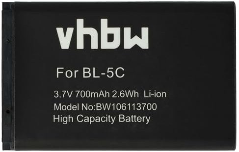 vhbw Akku kompatibel mit Bea-fon C200, S20 Handy Smartphone Telefon (700mAh, 3,7V, Li-Ion)