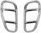 EDSARS Car Styling Body Side Blinker Repeater Lamp Light Fender Decal Cover Trim Frame Aufkleber für Jeep Renegade 2016-2019,Chrome Style