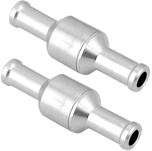 Saipe Lot de 2 clapets anti-retour de carburant de 10 mm pour carburant, essence, diesel