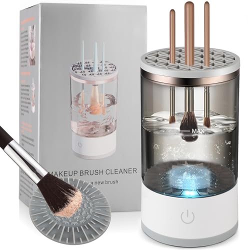 Electric Makeup Brushes Cleaner,Portable USB Reusable Make Up Brush Cleaner Machine,Make Up Brush Cleaner Set for Quick Cleaning and Drying