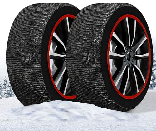 Schneesocken Reifensocken Snow Socks Textilschneeketten - Maranello Super X - Größe XL - geprüft nach EN 16662-1:2020 - einfache Montage in 2 Minuten - Anti-Rutsch Winterketten - Textil Schneeketten