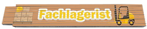 2m Zollstock - mit Beruf - Fachlagerist - Text - Spruch - Glieder-Maßstab - Meterstab bedruckt - Gadget für Männer Opa Papa Vatertag Muttertag Weihnachten Baustelle