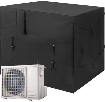Gomice Pool Heater | Black Heater and Heat Pump | Rain Snow Weather Resistant for Air Conditioner Swimming Pool Heater